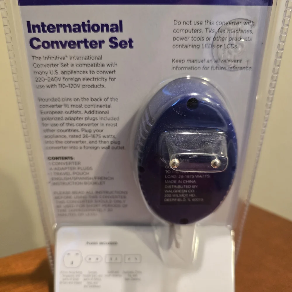 White International Converter Set - Travel Power Adapter